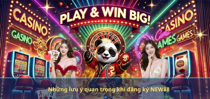 Những lưu ý quan trọng khi đăng ký NEW88